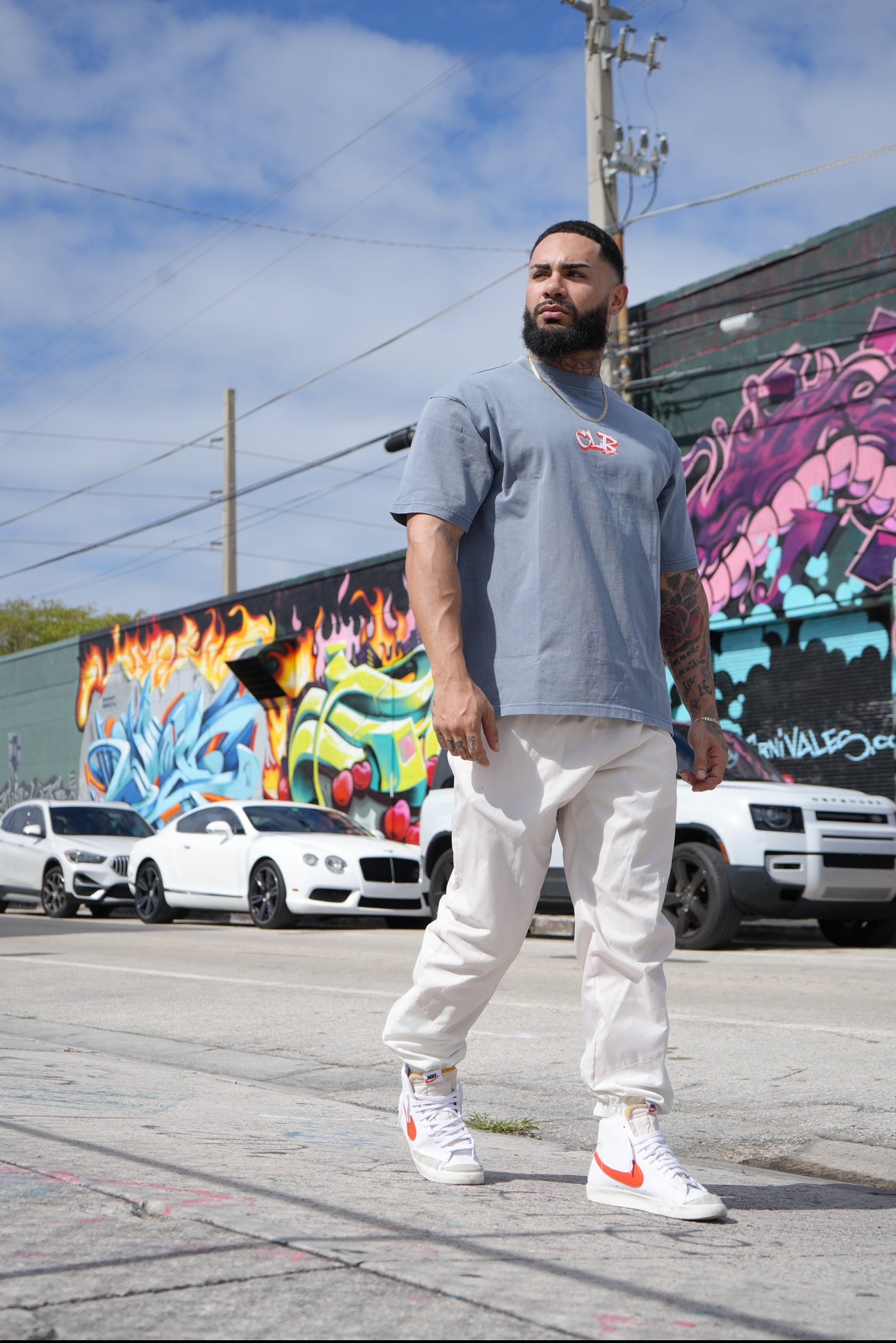 Blue CLB Graffiti Pump Cover