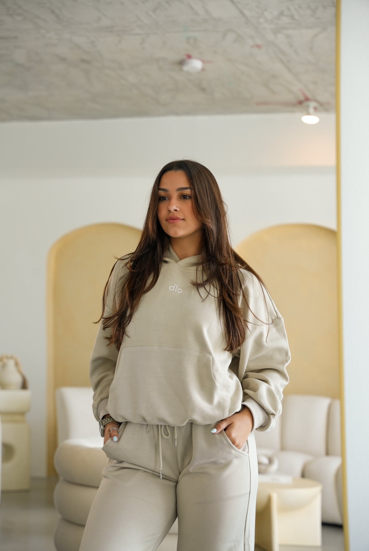 Beige CLB Cloud 9 Hoodie