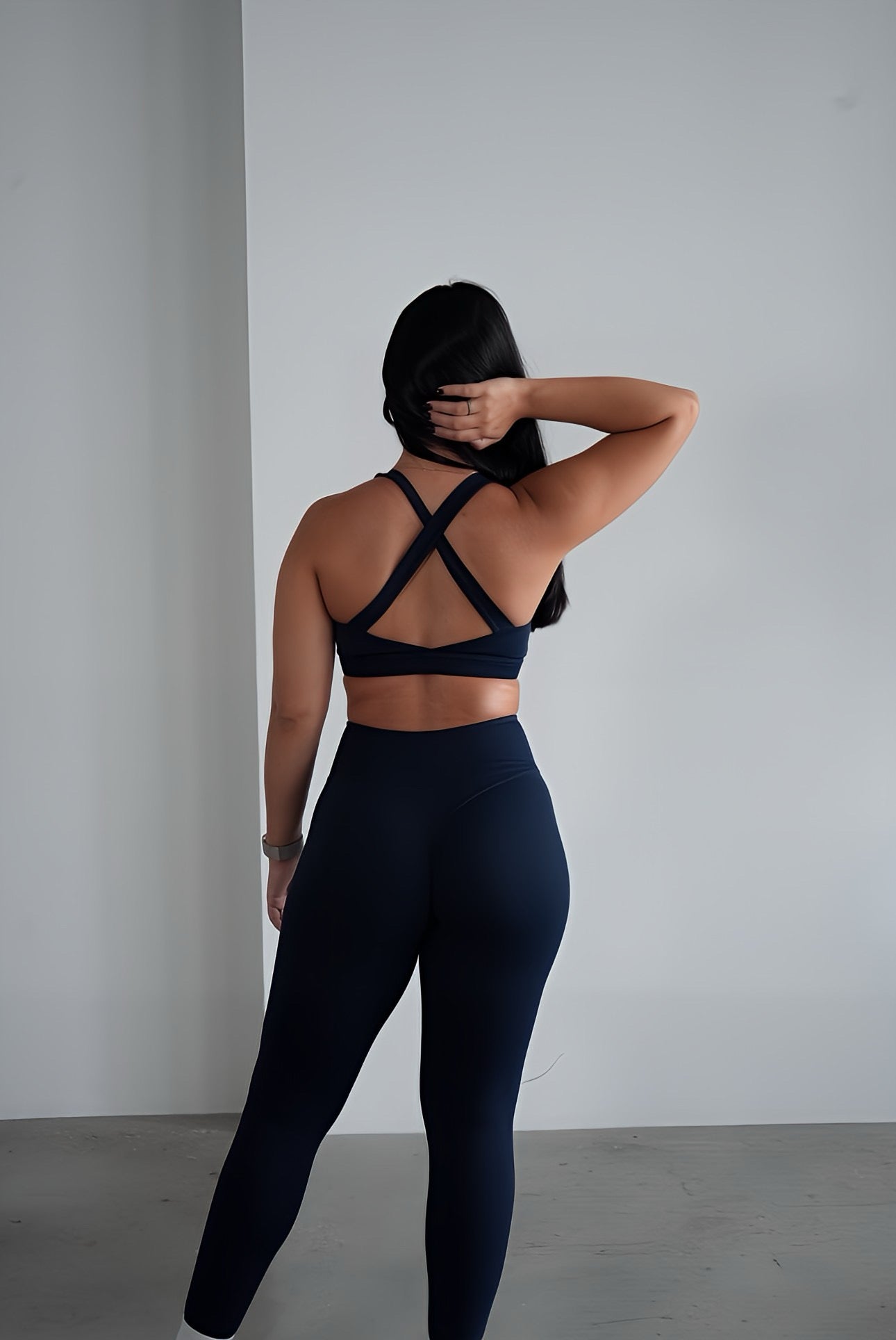 Navy Blue Essential Sports Bra