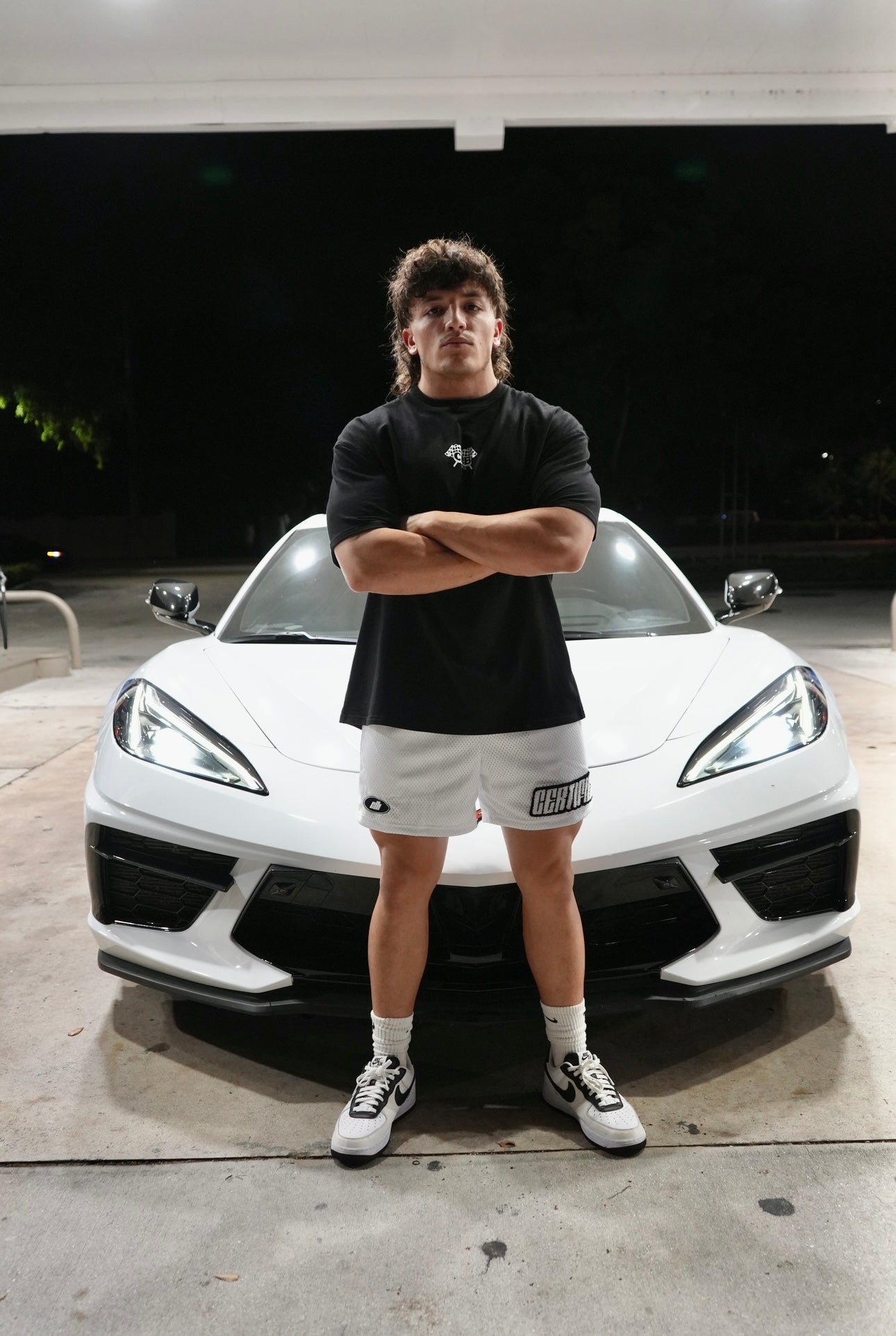 CLB White Race Day Mesh Shorts