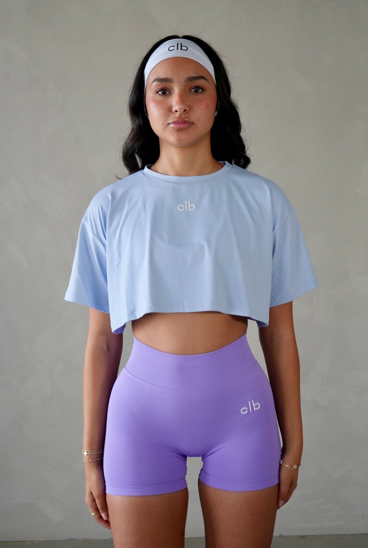 Baby Blue Bloom Crop Top
