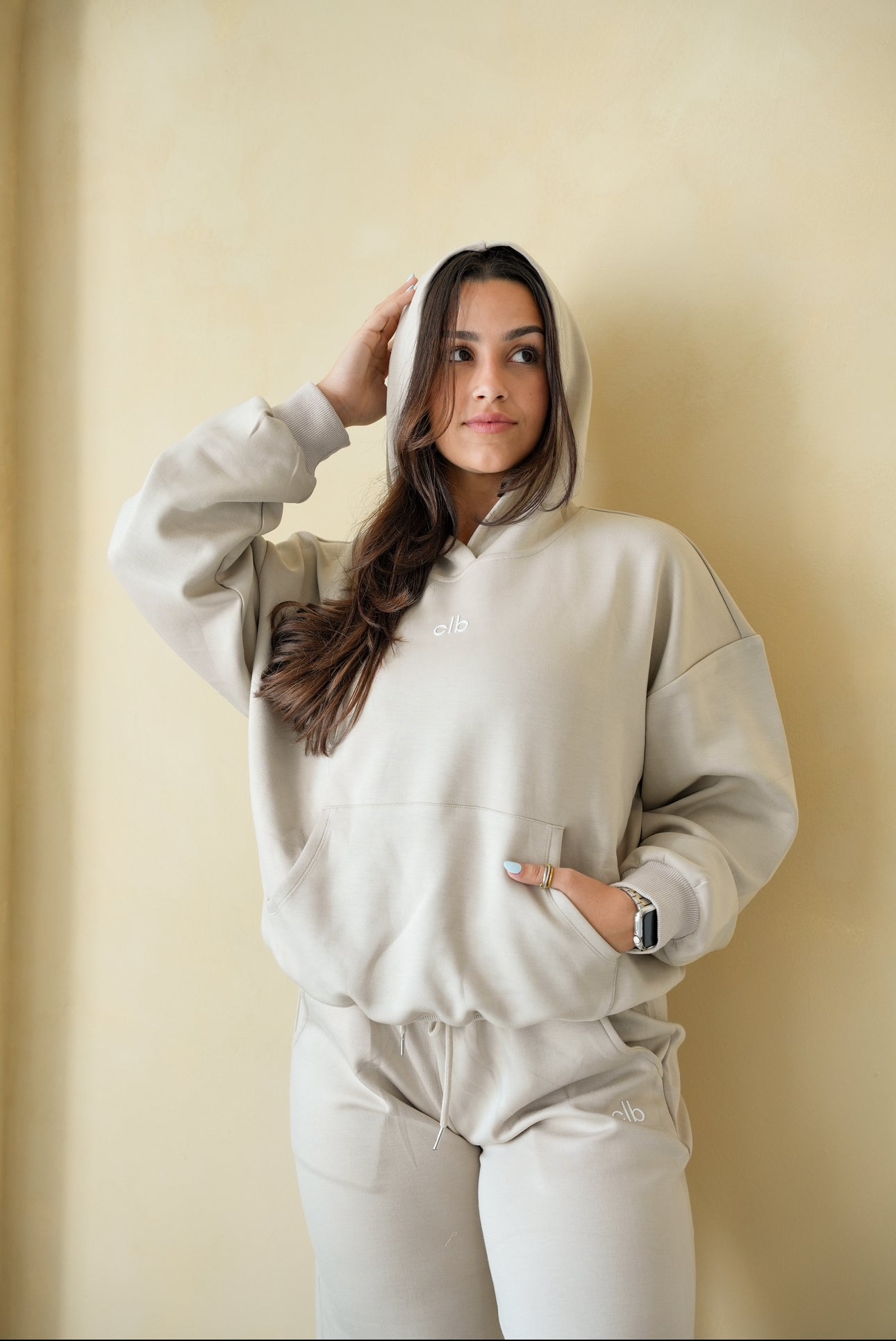 Beige CLB Cloud 9 Hoodie