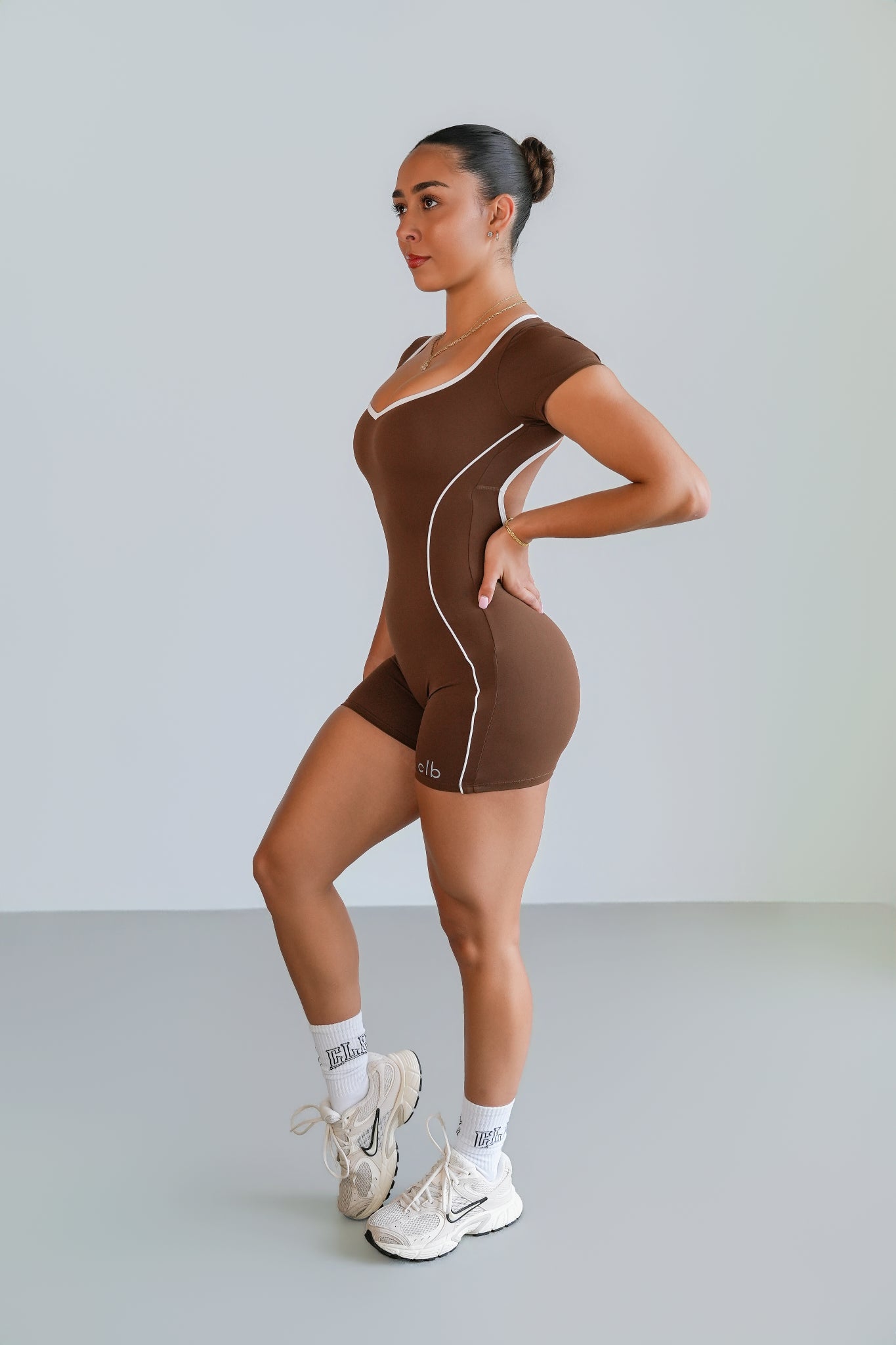 Espresso Back Day Romper 2.0