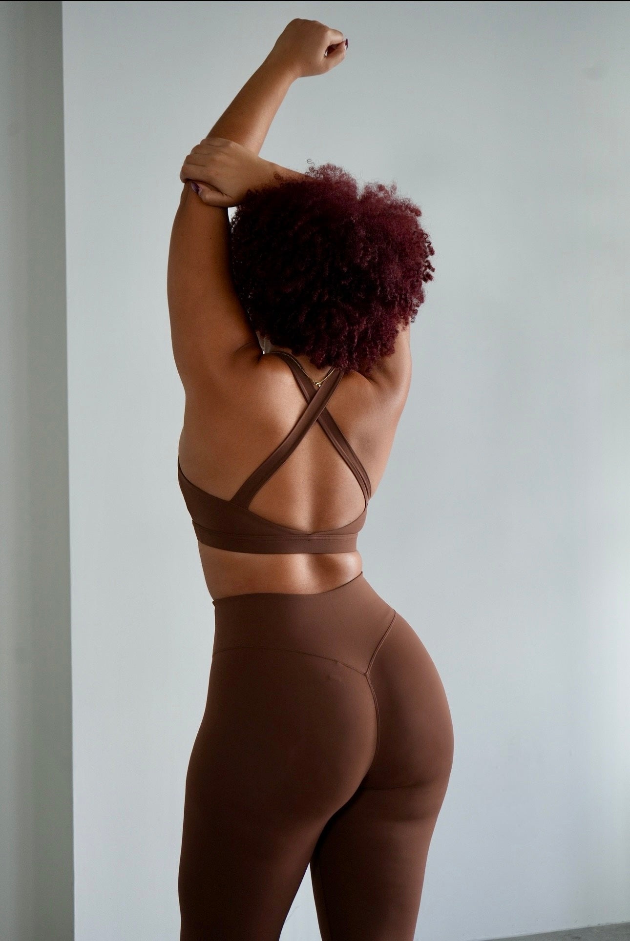 Brown Essential Sports Bra