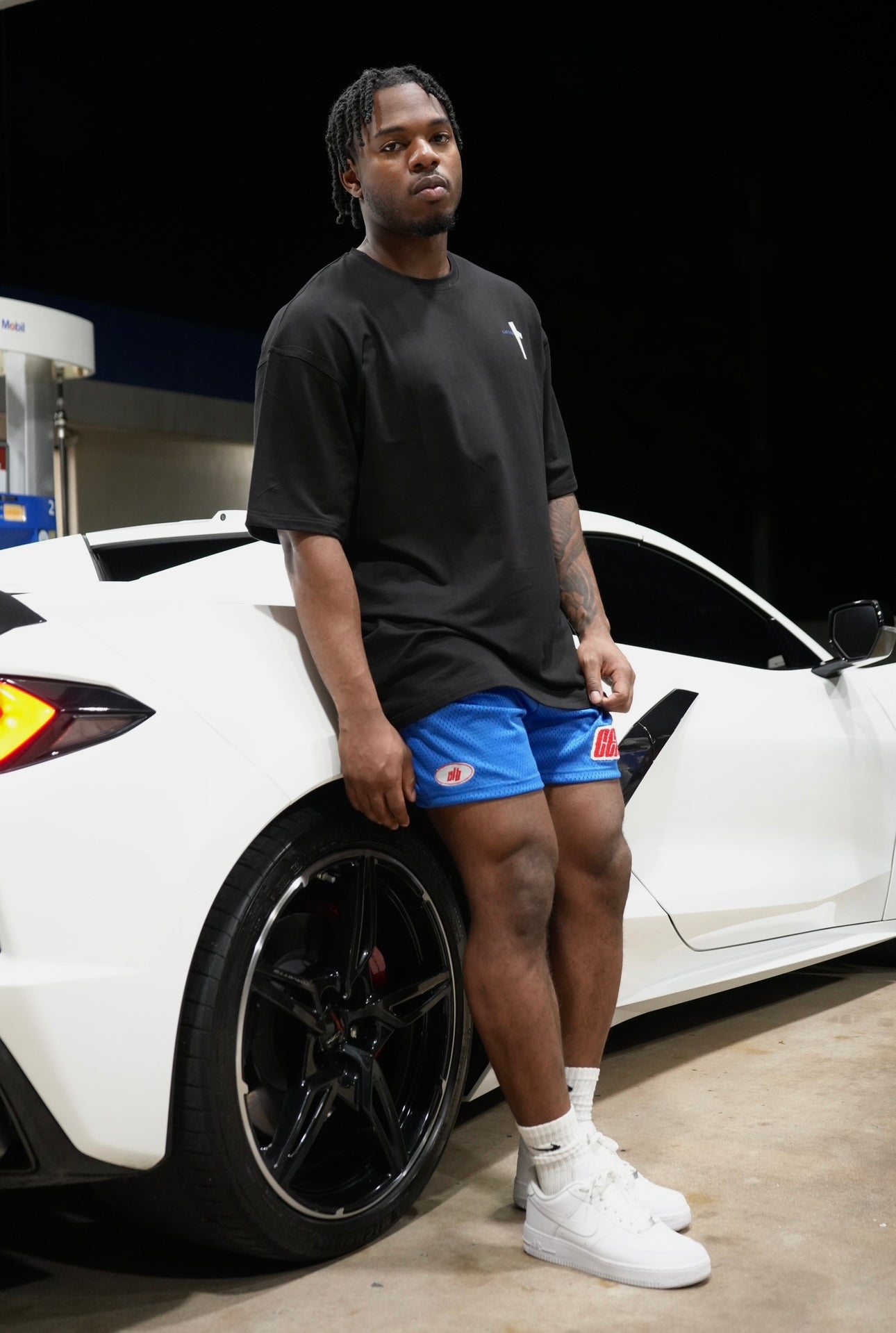 CLB Blue Race Day Mesh Shorts