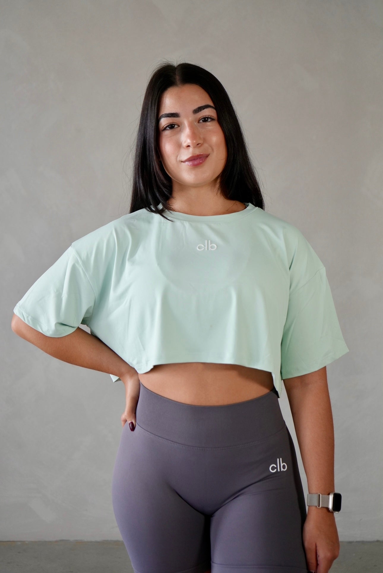 Mint Bloom Crop Top