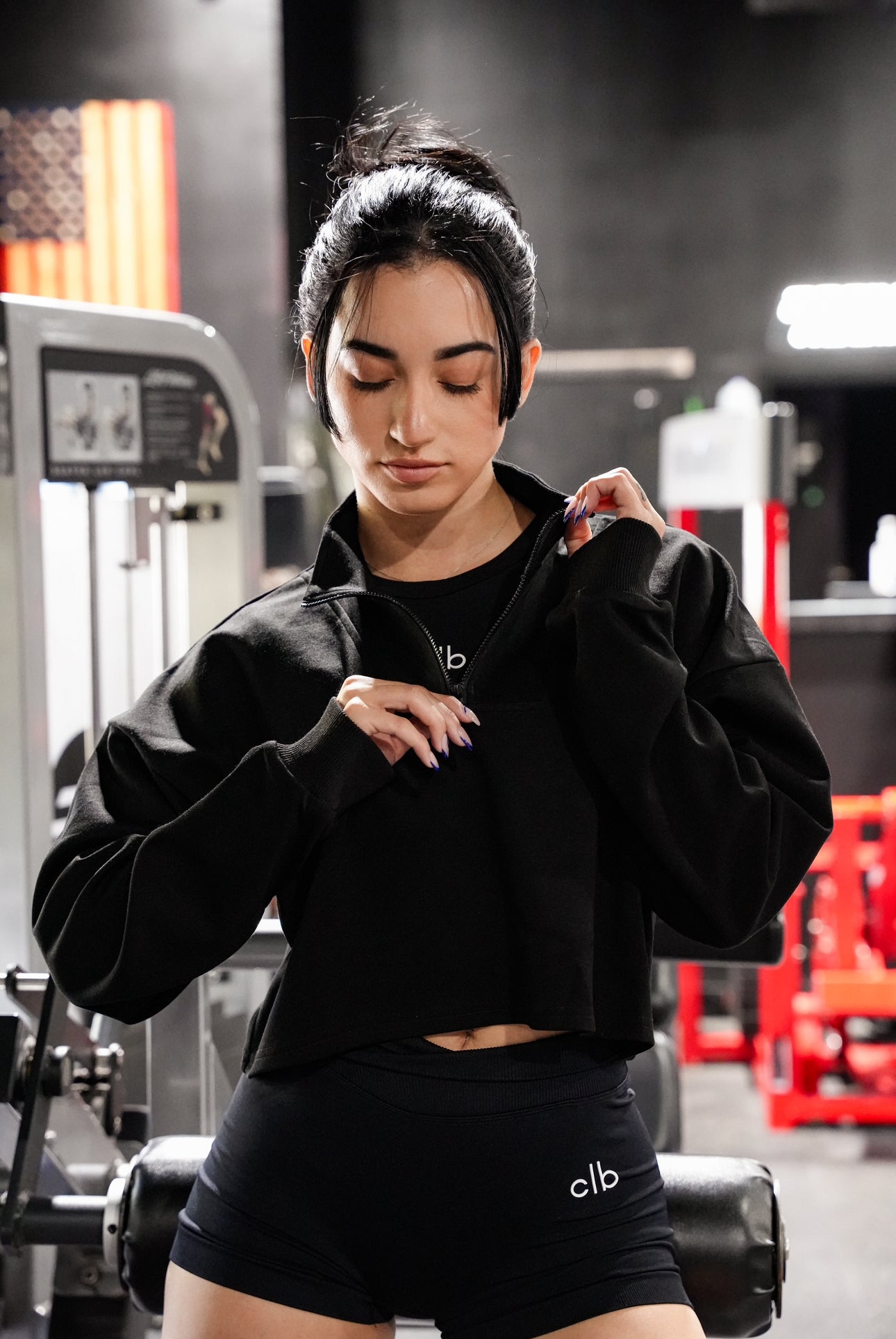 Black CLB Cropped Jacket