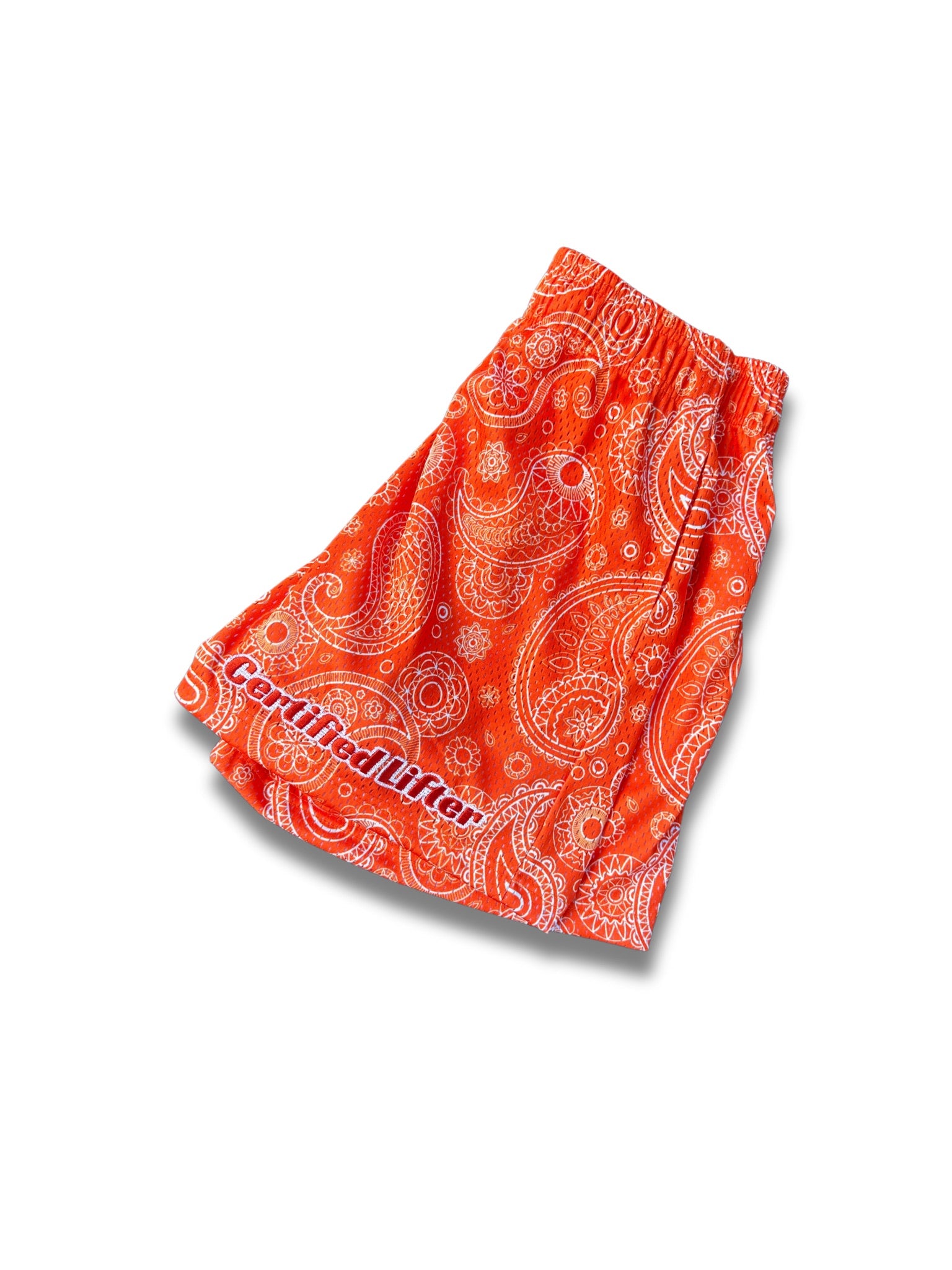 CLB Orange Bandana Shorts