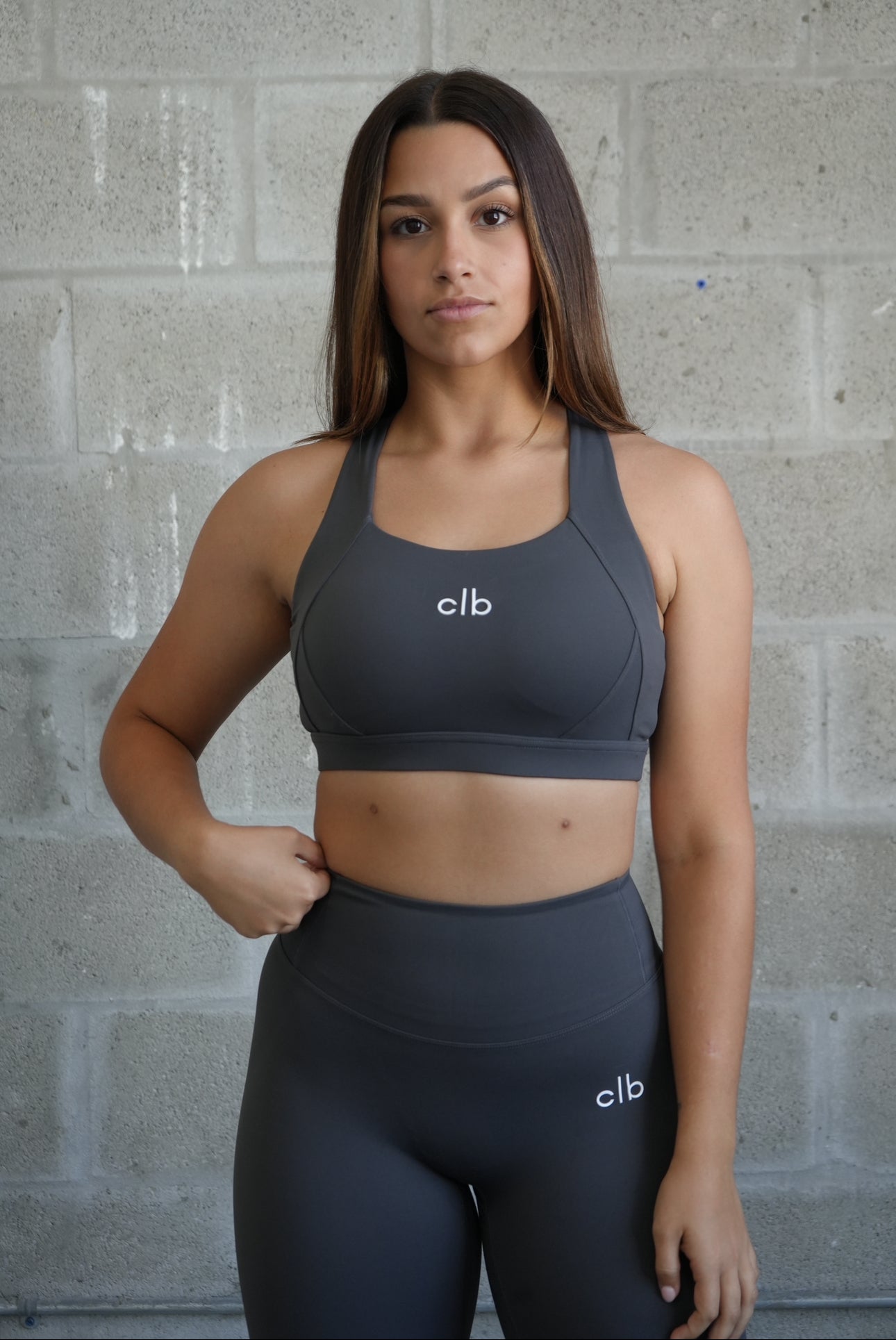 Grey CLB Essential Sports Bra