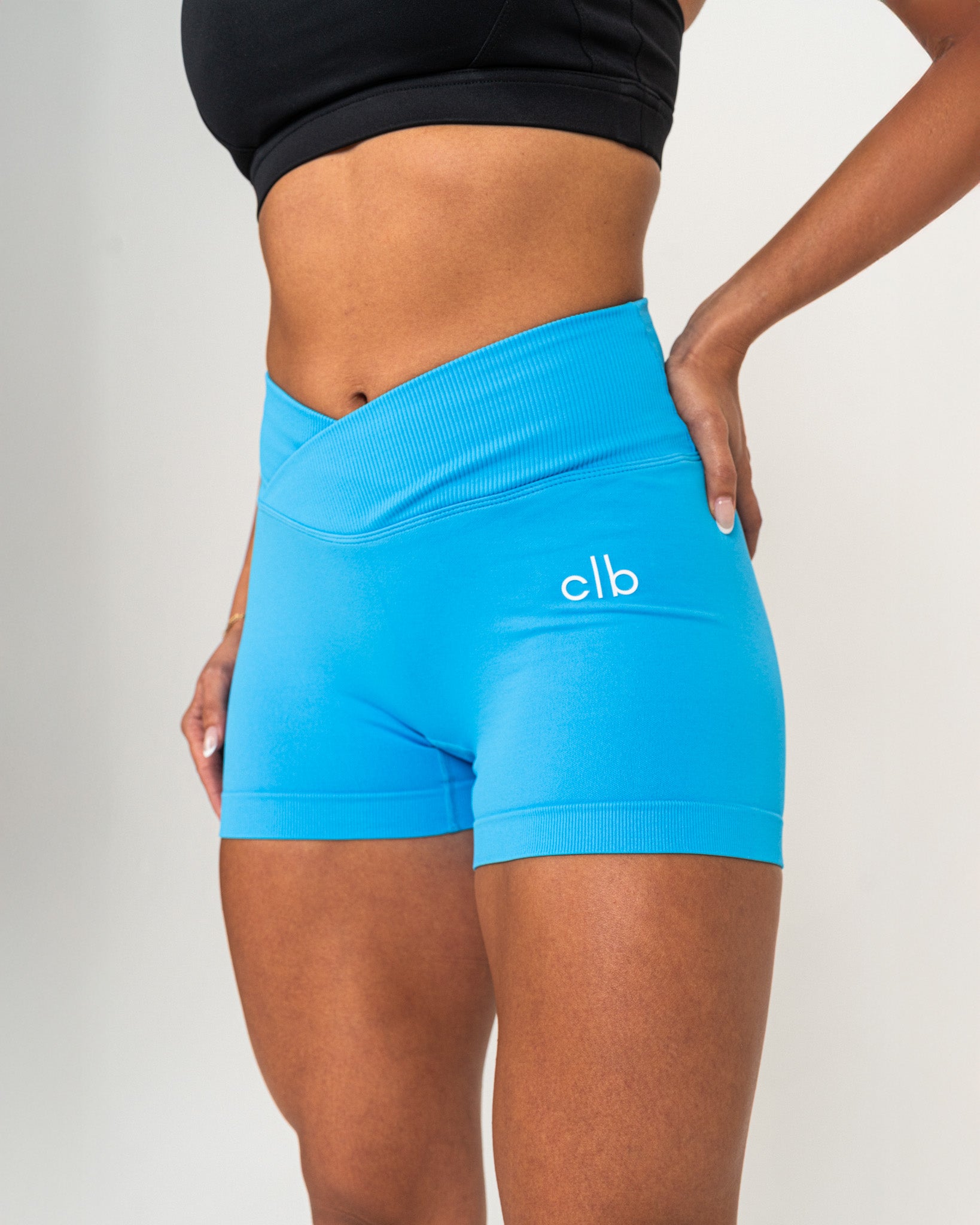 Sky Blue V Sculpt Shorts