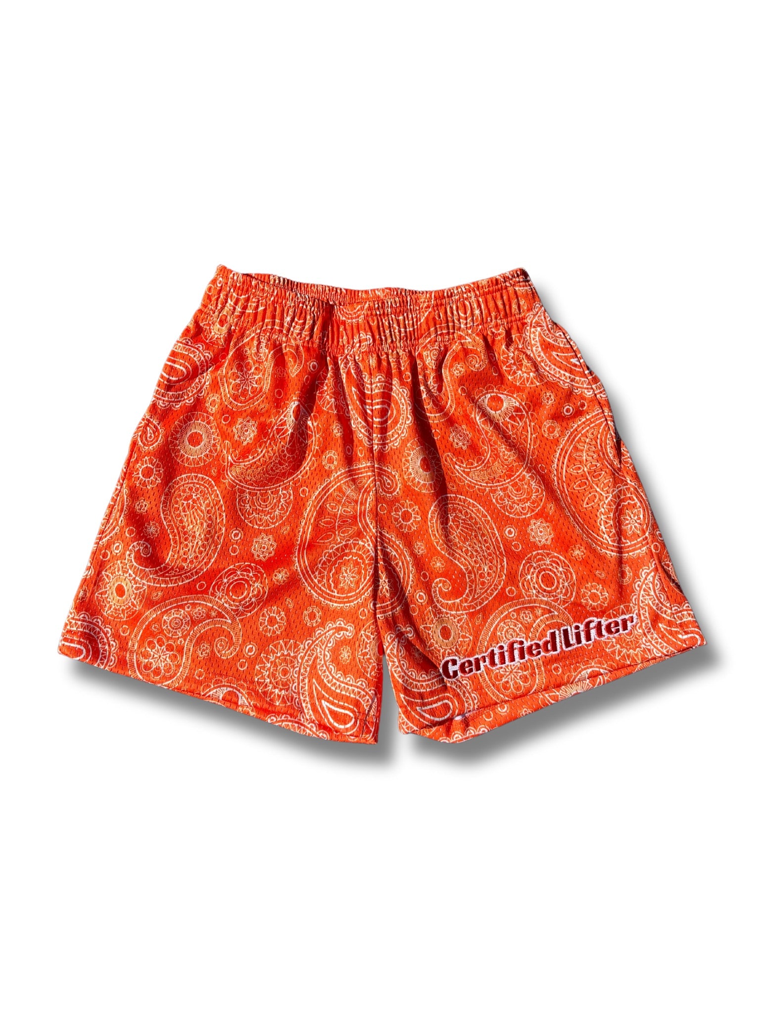 CLB Orange Bandana Shorts