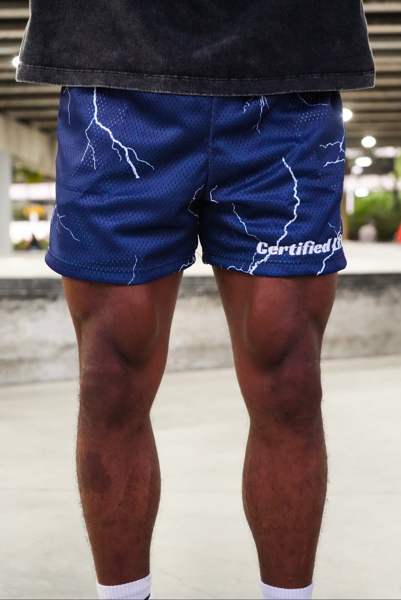 Blue Lighting Shorts